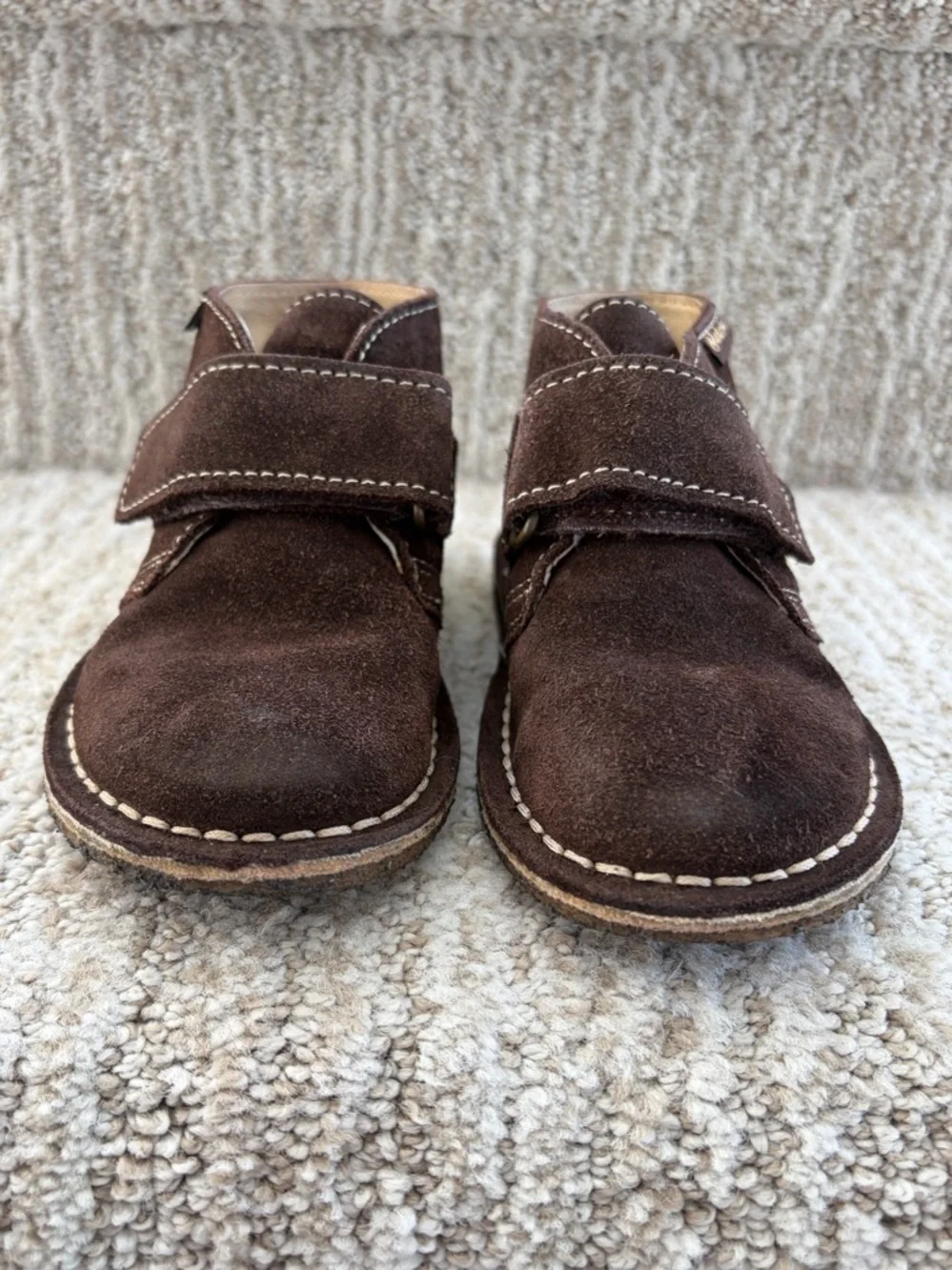 Naturino brown suede boys' casual chukka boots. Kids Size 24. - Picture 6 of 11